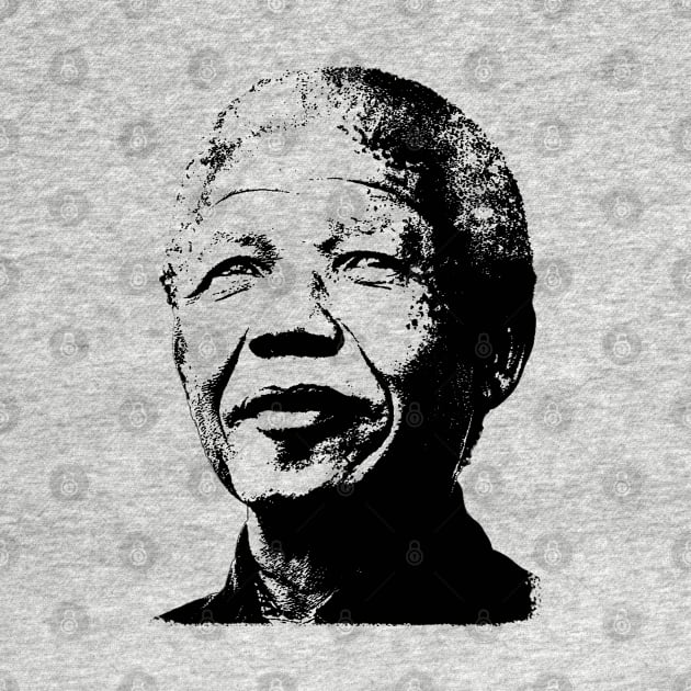 Nelson Mandela Portrait Pop Art by phatvo